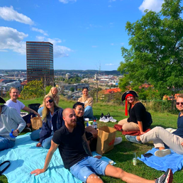 Picknick på Lundens utsiktplats